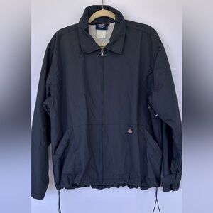 Dickies Brand Men’s Vintage Windbreaker Full Zip Navy Size Large